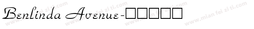 Benlinda Avenue字体转换